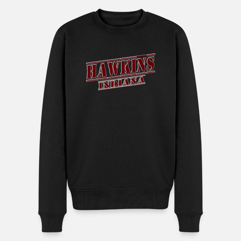 FREMDER - Männer Premium Bio Pullover - Schwarz