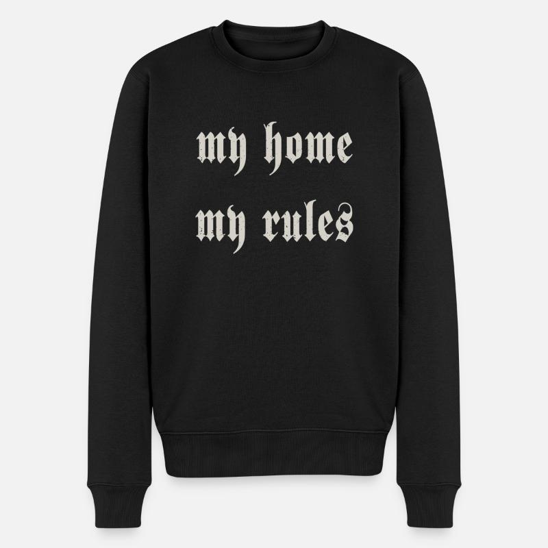 ma maison mes règles - Pull Premium bio Homme - noir