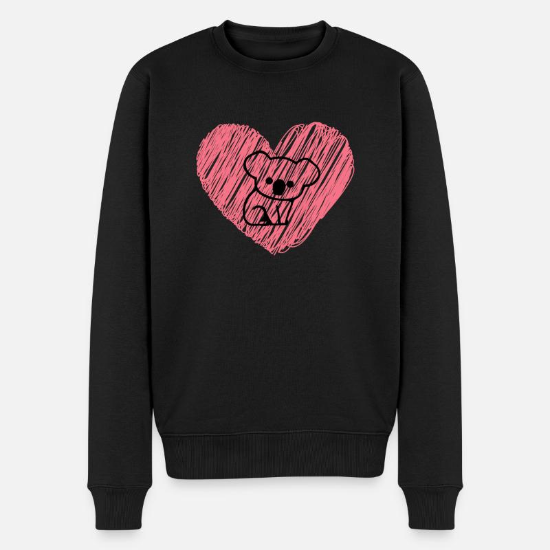 Aimer Koala - Pull Premium bio Homme - noir