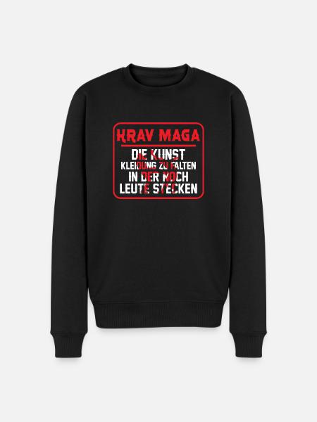 Krav Maga Self-Defense Martial Arts - Men's Premium Organic Jumper - black