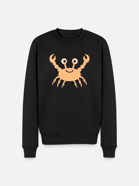 crab - Männer Premium Bio Pullover - Schwarz
