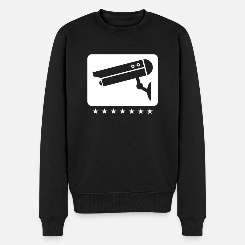 kamera icon - Männer Premium Bio Pullover - Schwarz