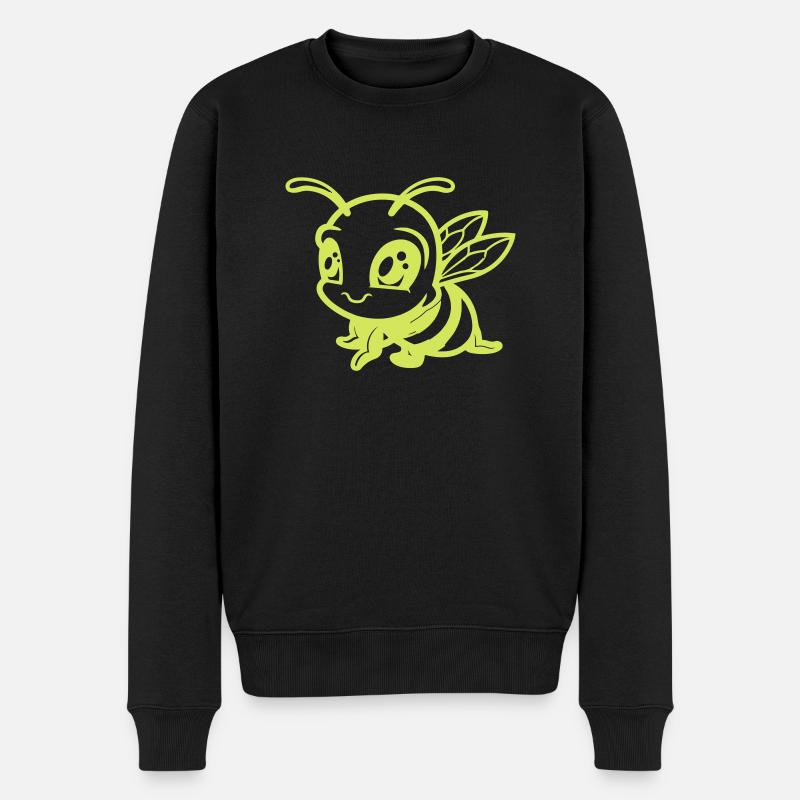 biene hummel comic - Männer Premium Bio Pullover - Schwarz