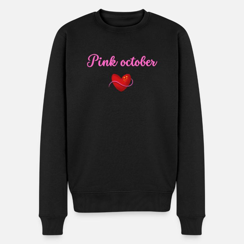 Heart for pink october - Pull Premium bio Homme - noir