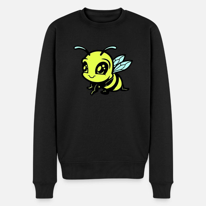 biene hummel comic - Männer Premium Bio Pullover - Schwarz