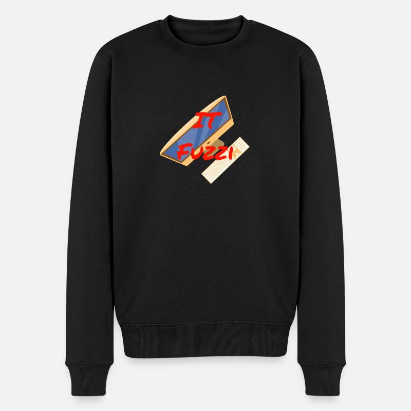 IT Fuzzi - Männer Premium Bio Pullover - Schwarz