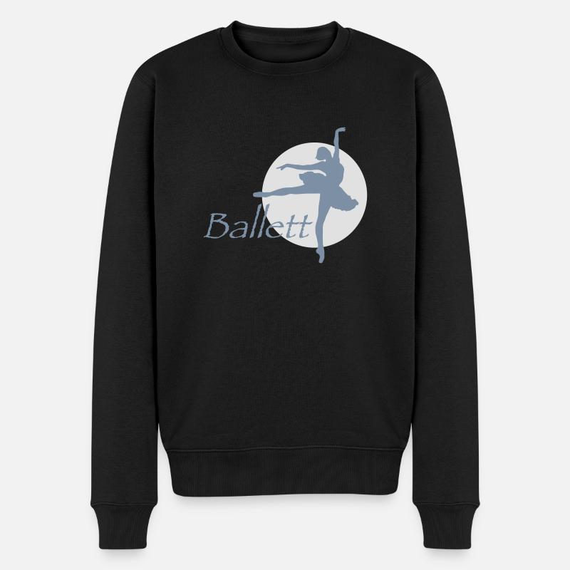 ballett_b_2c - Männer Premium Bio Pullover - Schwarz