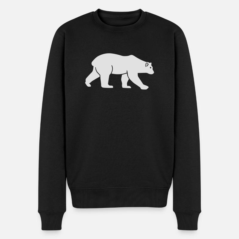 Ours polaire - Pull Premium bio Homme - noir