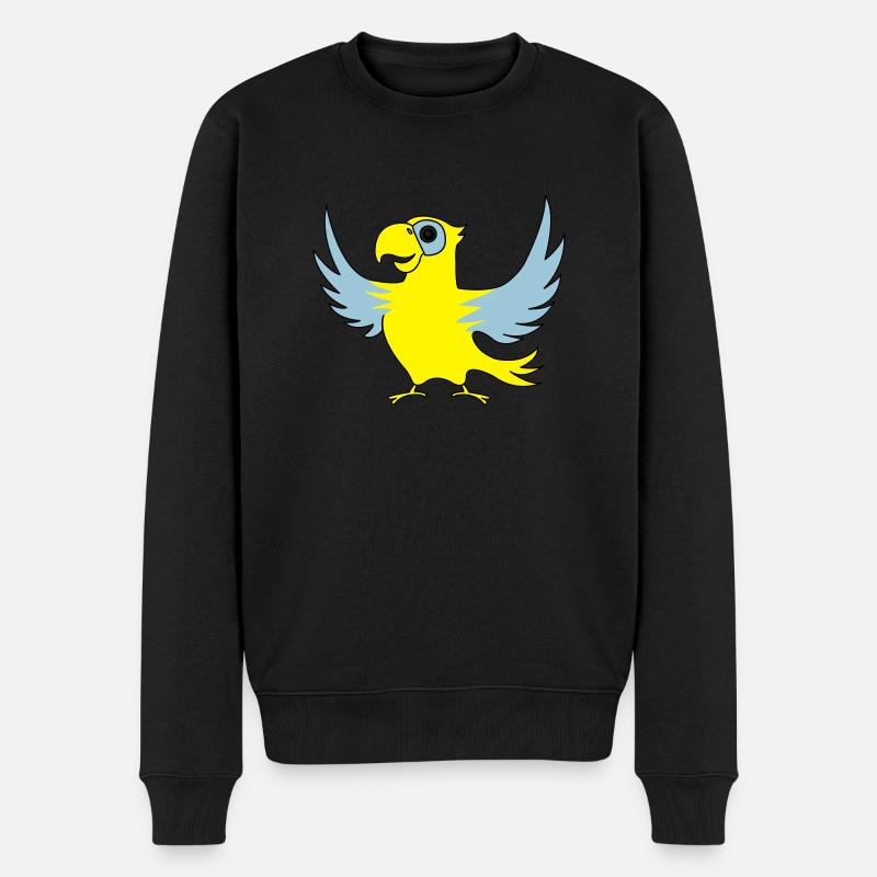 papagei_02 - Pull Premium bio Homme - noir