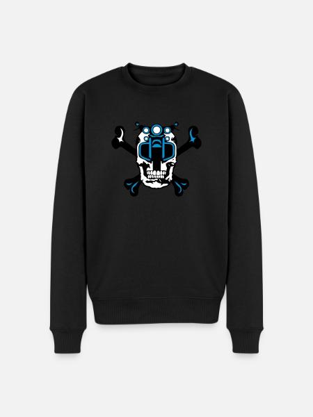 skull motorcycle skull skull - Men's Premium Organic Jumper - black