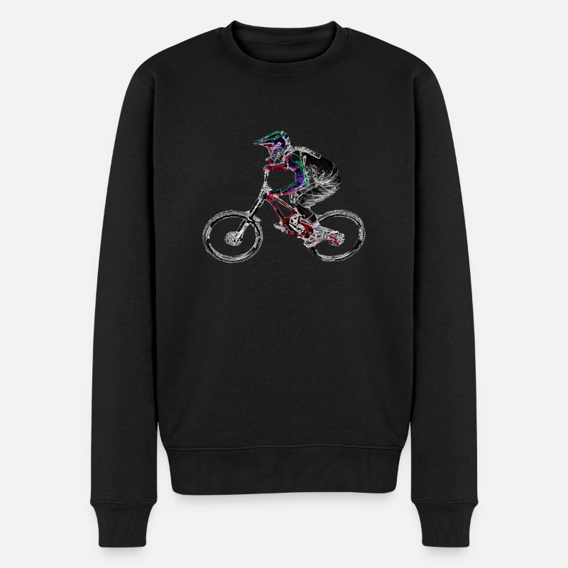 vtt mtb downhill - Pull Premium bio Homme - noir