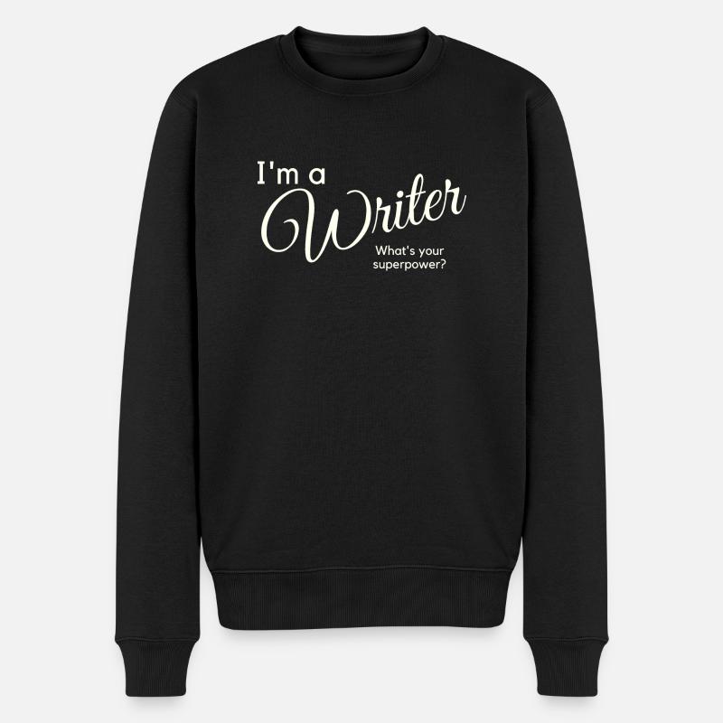 Je suis écrivain - Pull Premium bio Homme - noir