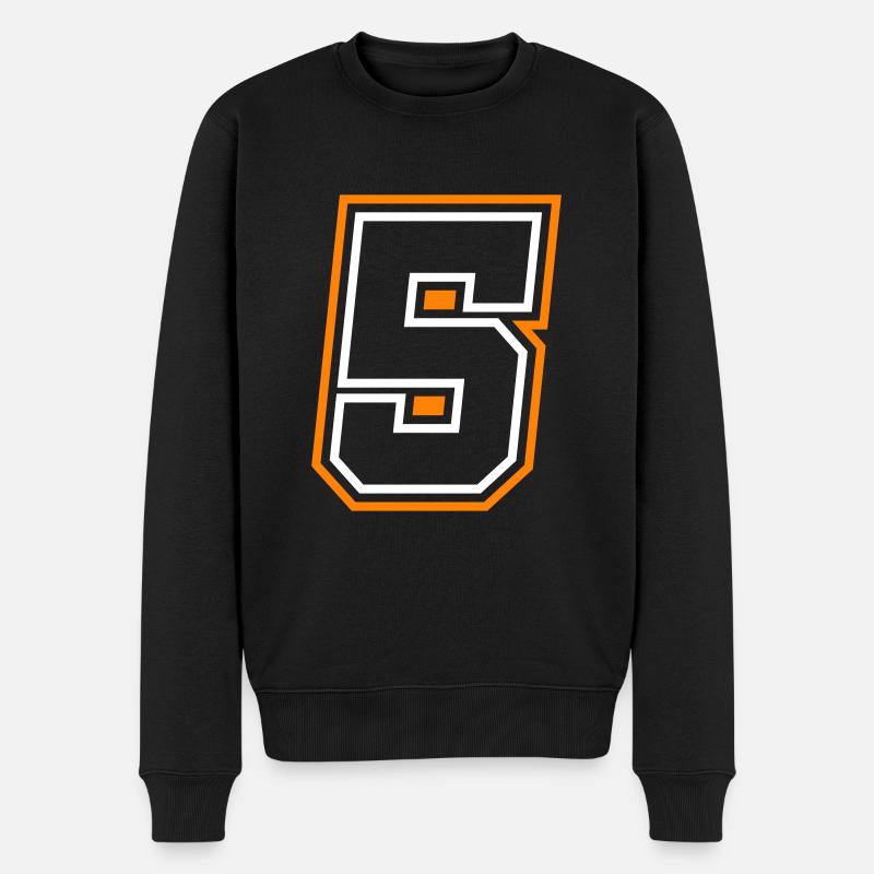 5 Symbole numérique - Pull Premium bio Homme - noir