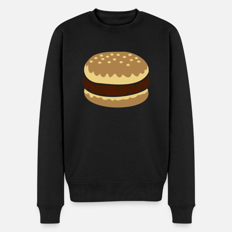 Plat préféré Cheeseburger Comic - Pull Premium bio Homme - noir