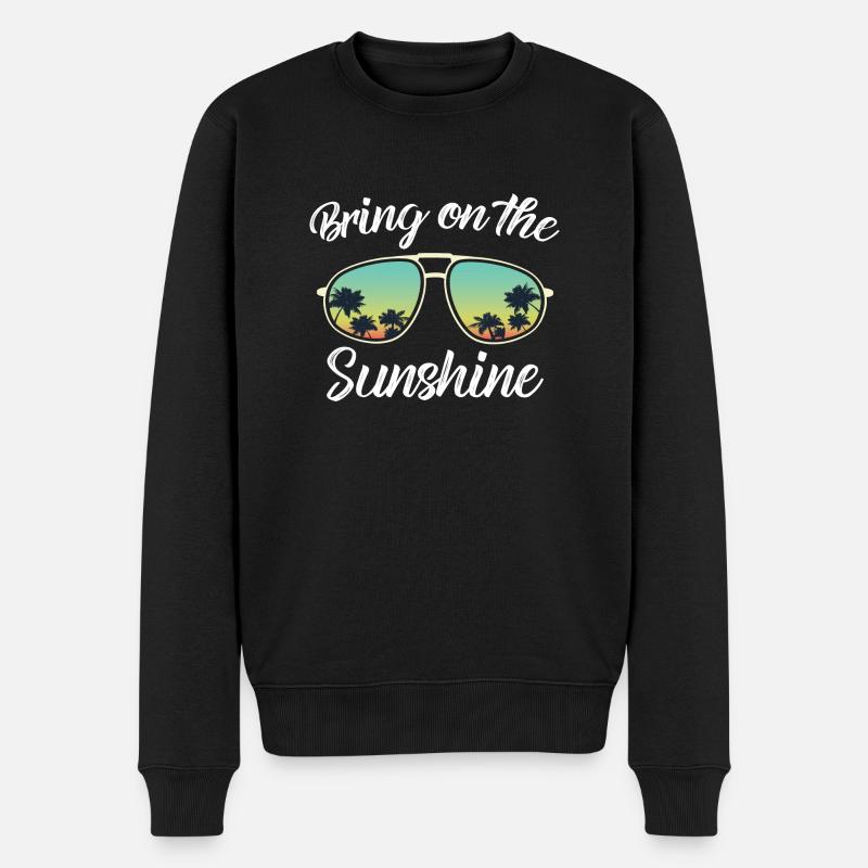 Lunettes de soleil, T-Shirt Sunshine - Pull Premium bio Homme - noir