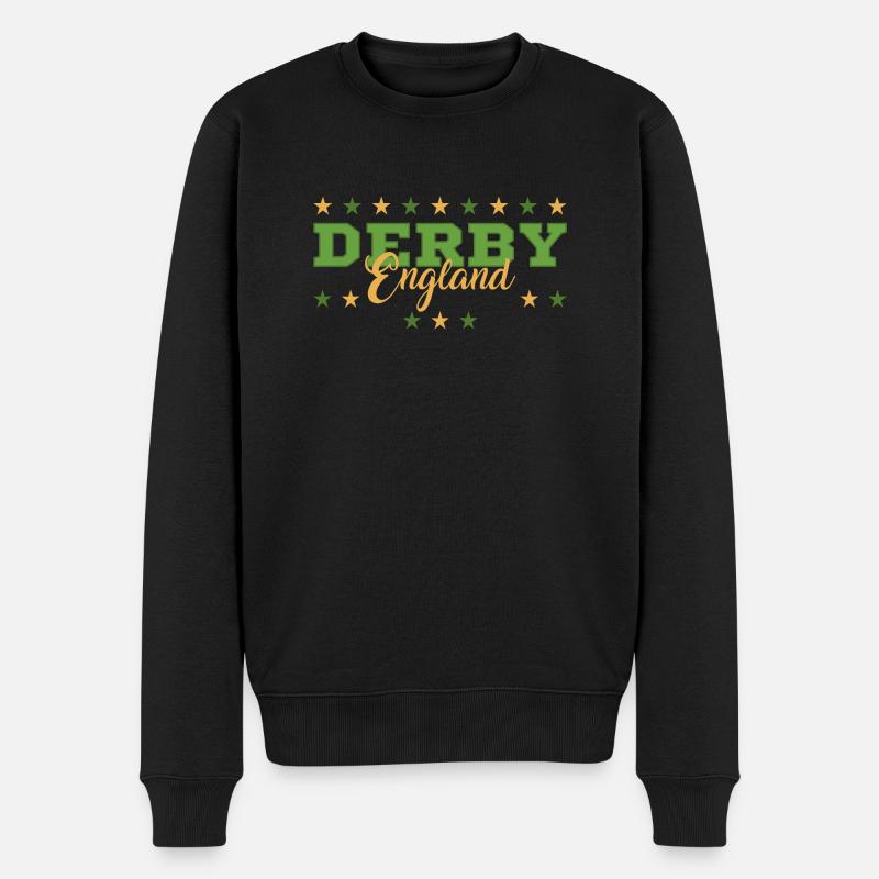 Derby - Männer Premium Bio Pullover - Schwarz
