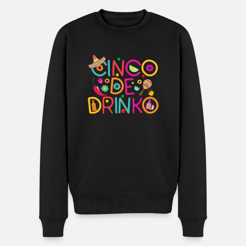 Cinco De Drinko - Pull Premium bio Homme - noir