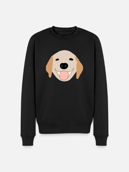 Golden Retriever 1 - Männer Premium Bio Pullover - Schwarz