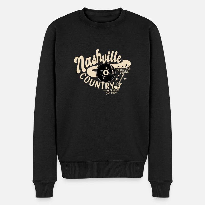 Nashville - Pays - Pull Premium bio Homme - noir