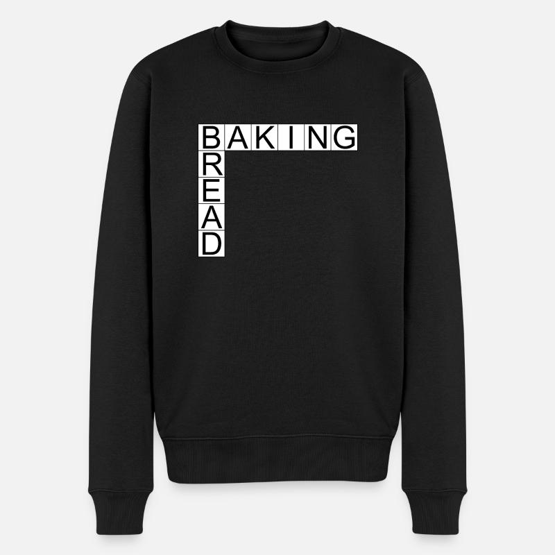 Baking Bread - Männer Premium Bio Pullover - Schwarz