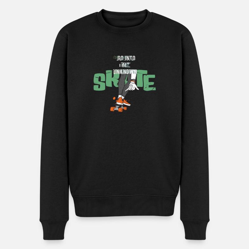 Skateboard - Pull Premium bio Homme - noir