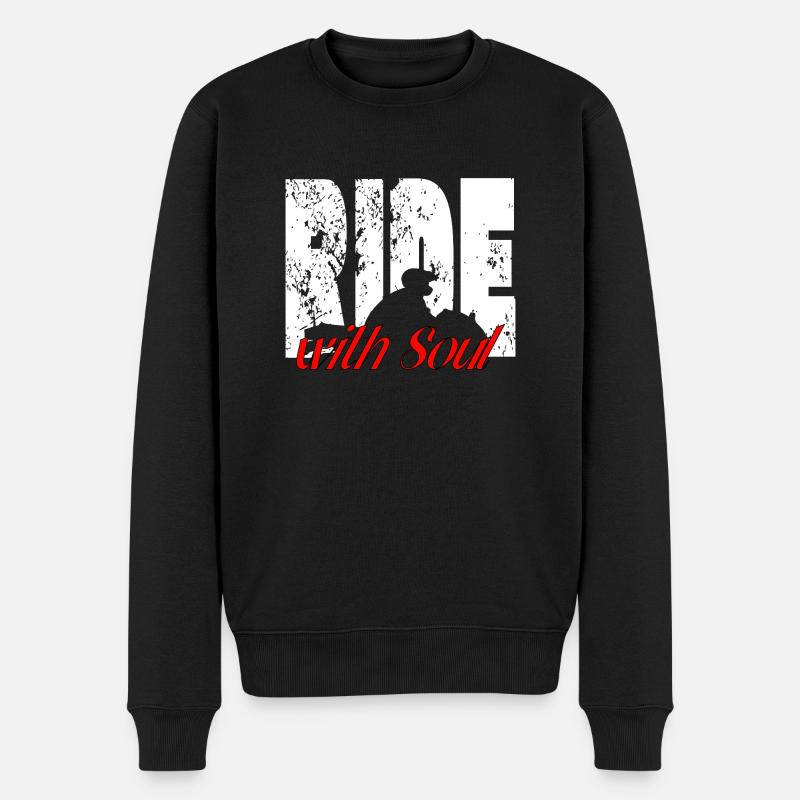Pour les motards - RideWithSoul - Pull Premium bio Homme - noir