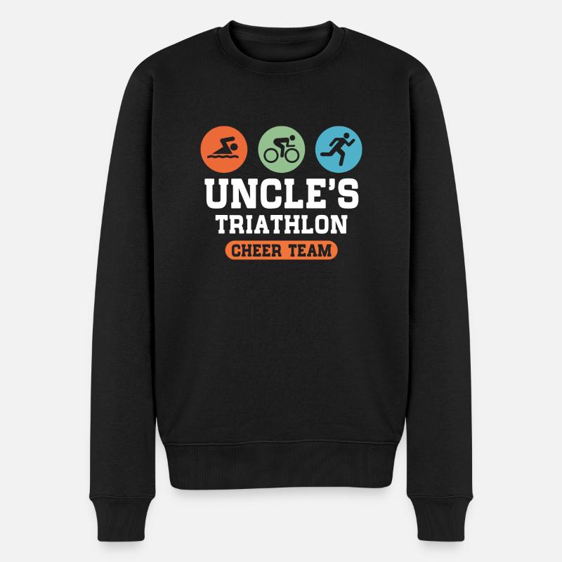 Uncles Triathlon Cheer - Pull Premium bio Homme - noir