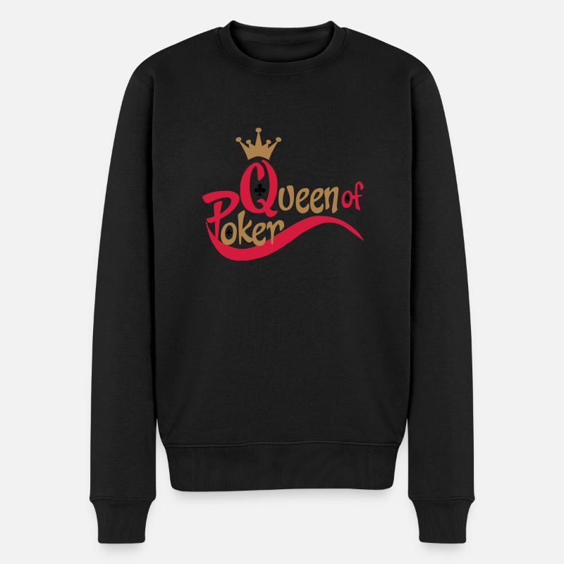 poker - Pull Premium bio Homme - noir