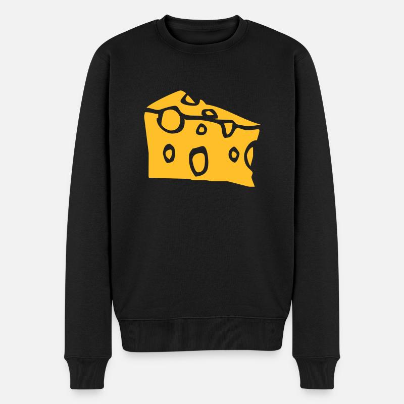 cheese - Männer Premium Bio Pullover - Schwarz