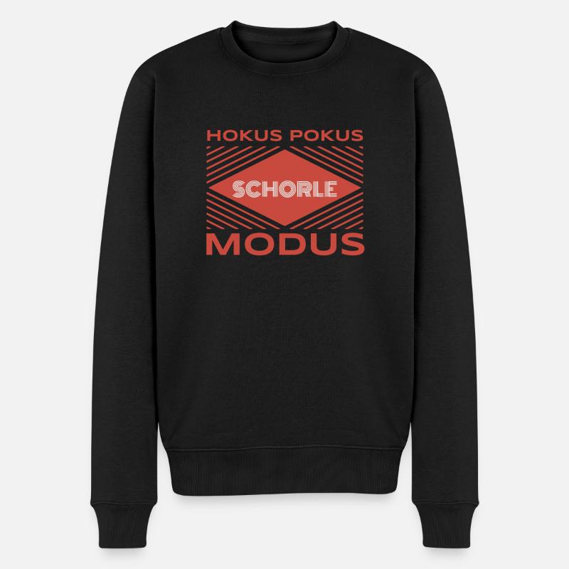 hokus pokus schorle modus - Männer Premium Bio Pullover - Schwarz