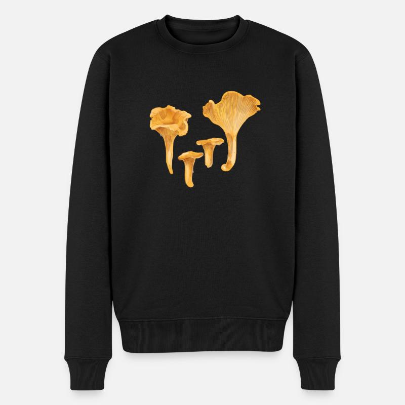 Chanterelles jaunes - Pull Premium bio Homme - noir