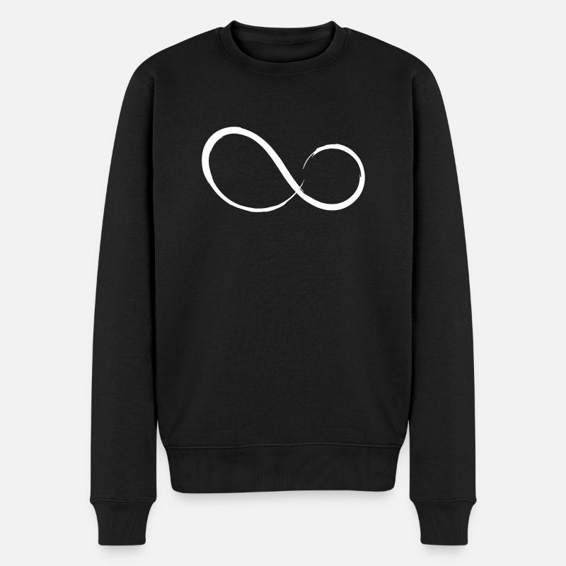 Caractère infinité du vecteur - Pull Premium bio Homme - noir