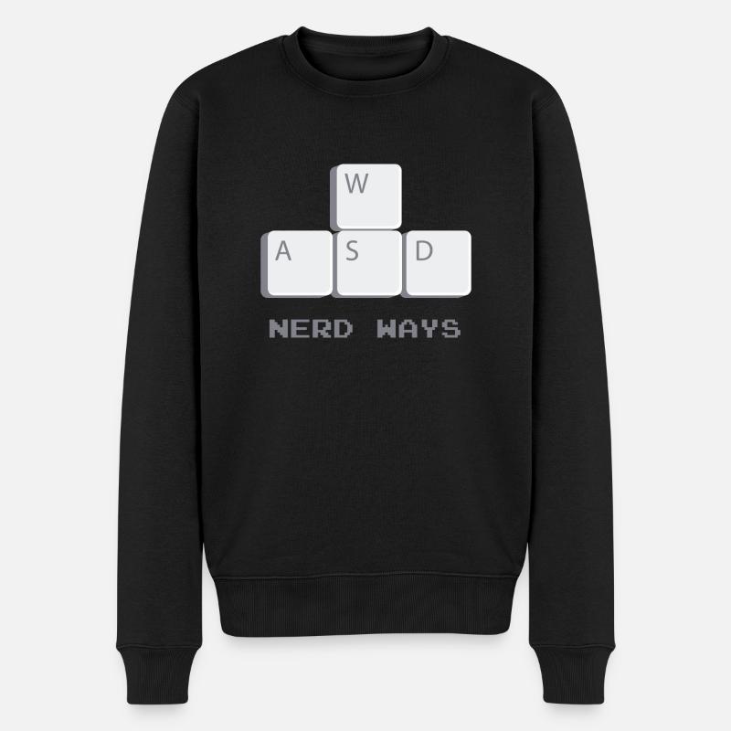 nerd way - Pull Premium bio Homme - noir