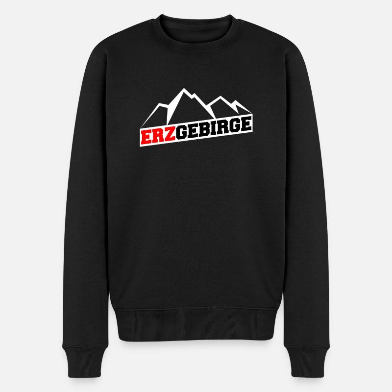 Erzgebirge meine Heimat - Männer Premium Bio Pullover - Schwarz