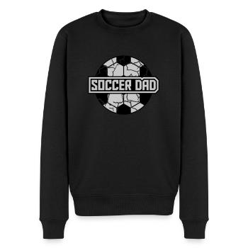 Soccer Dad Sport Logo - Männer Premium Bio Pullover - Schwarz - Vorne - Nico (187cm)