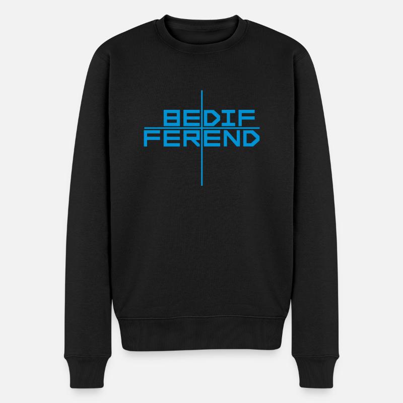 Be different Logo Design - Männer Premium Bio Pullover - Schwarz