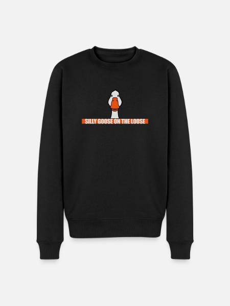 goose on the loose - Men's Premium Organic Jumper - black