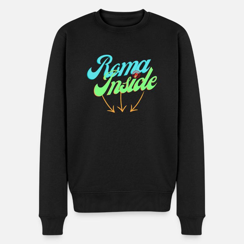 Rom Inside - Männer Premium Bio Pullover - Schwarz