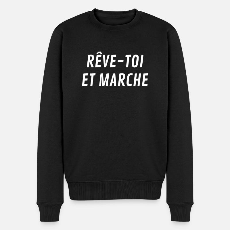 Rêve toi et marche - Pull Premium bio Homme - noir
