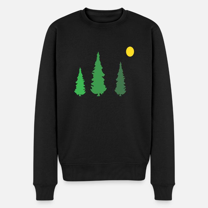 Forêt Nature Arbre - Pull Premium bio Homme - noir