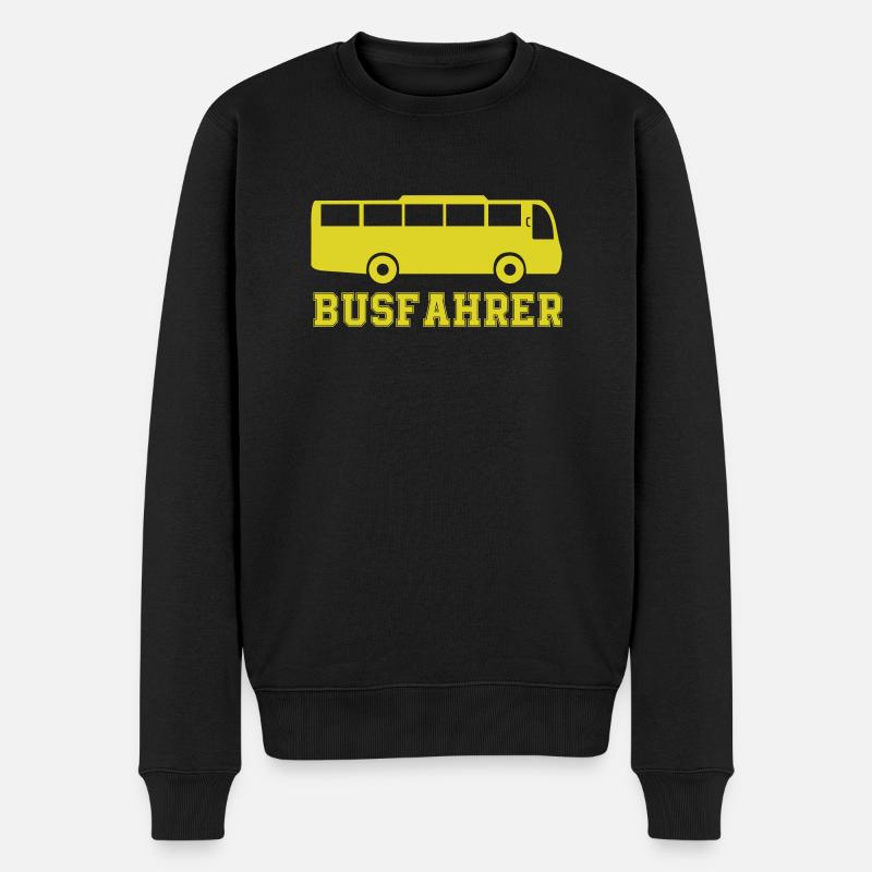 Chauffeur de bus - Pull Premium bio Homme - noir