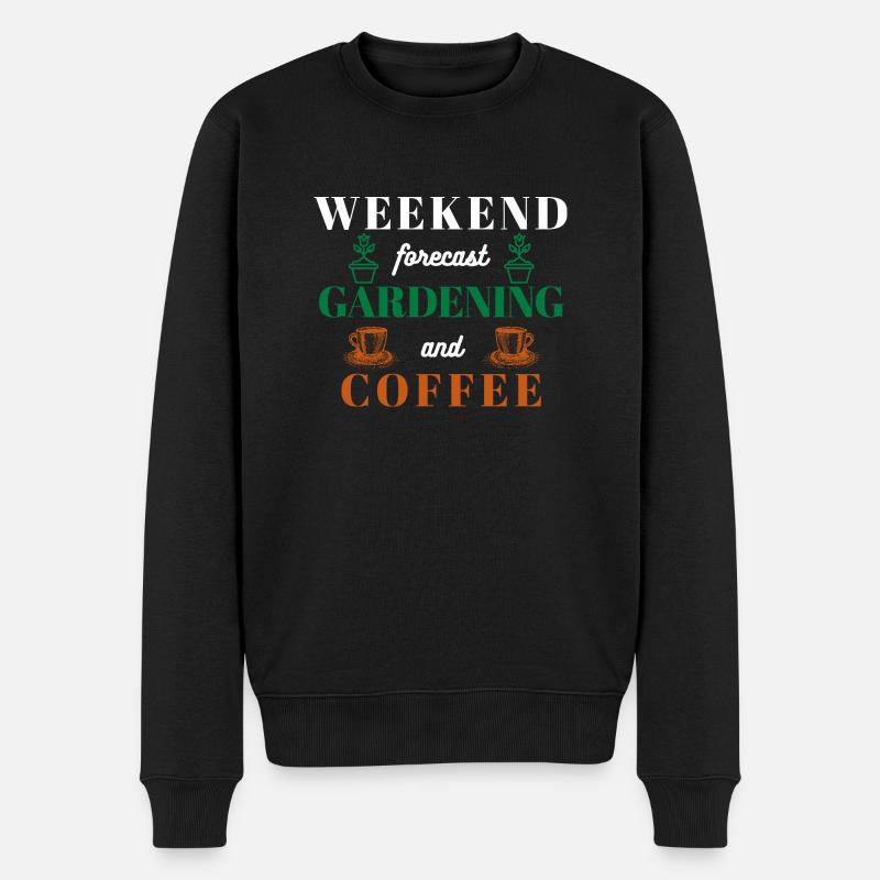 Garten-Spruch - Männer Premium Bio Pullover - Schwarz