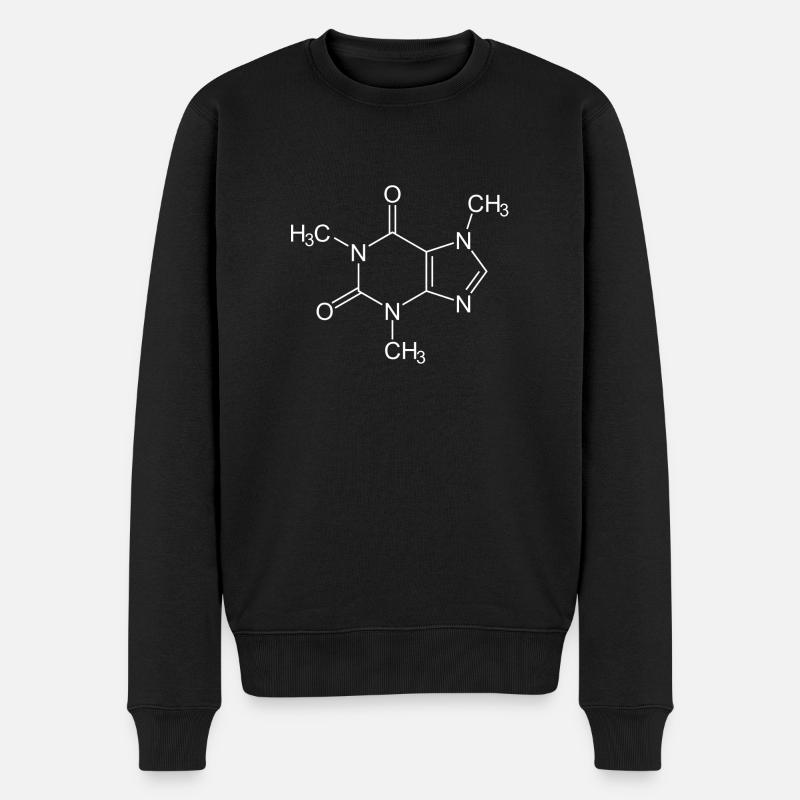 Café Coffin - Pull Premium bio Homme - noir