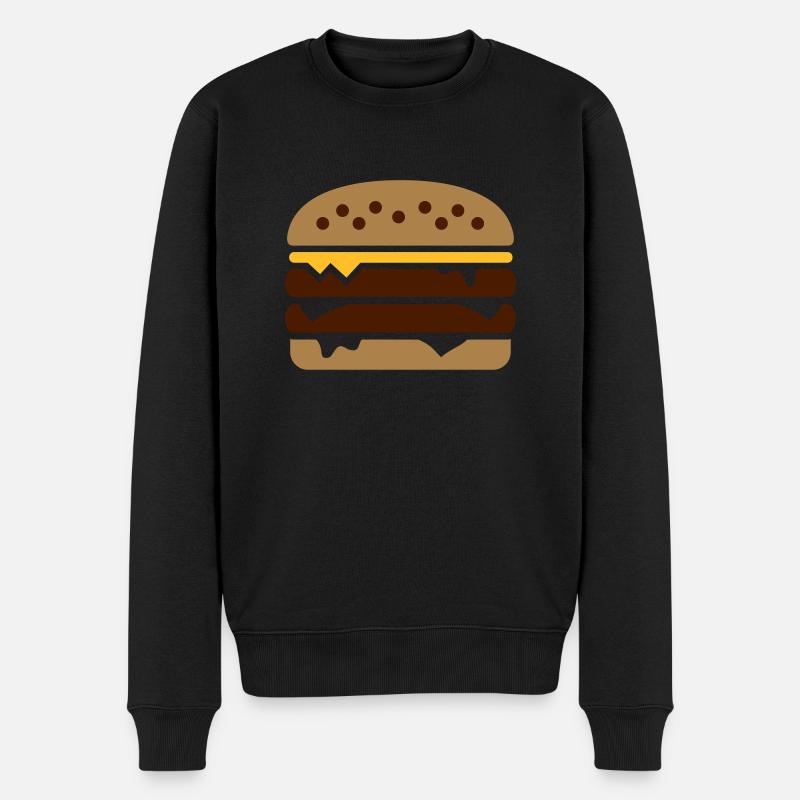 Burger - Pull Premium bio Homme - noir