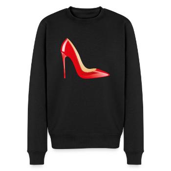 Smiley High Heels - Männer Premium Bio Pullover - Schwarz - Vorne - Nico (187cm)