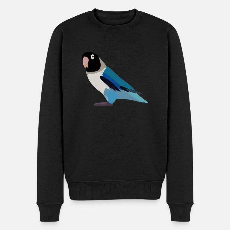 Perroquet noir bleu - Pull Premium bio Homme - noir
