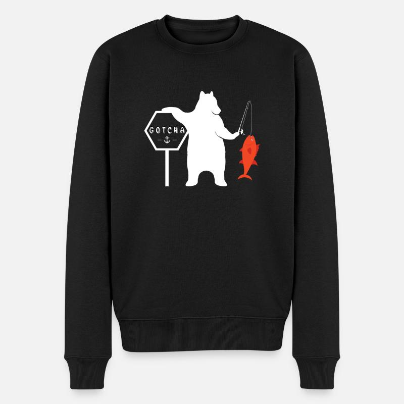 Pêche pêche - Pull Premium bio Homme - noir