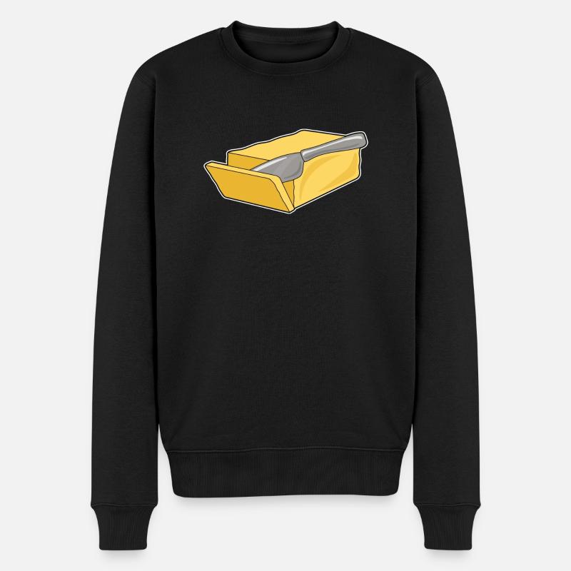 Butter - Männer Premium Bio Pullover - Schwarz
