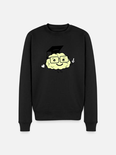 smart brain 02 - Men's Premium Organic Jumper - black