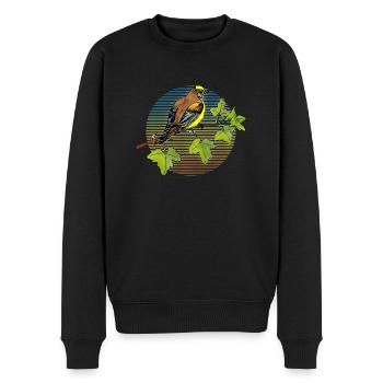 Oiseau - Pull Premium bio Homme - noir - Devant - Nico (187cm)